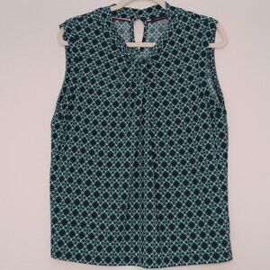 Women's Tommy Hilfiger Green Sleeveless Blouse Size XL
